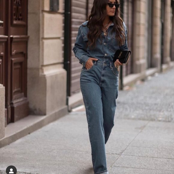 last! NWT LONG DENIM JUMPSUIT 8197/279 - Picture 4 of 8